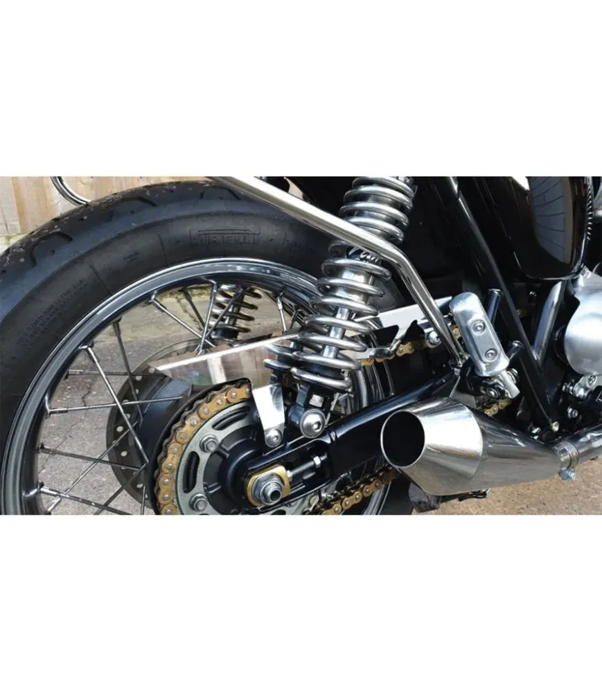 Kettenschutz für Triumph – Glänzendes Silber