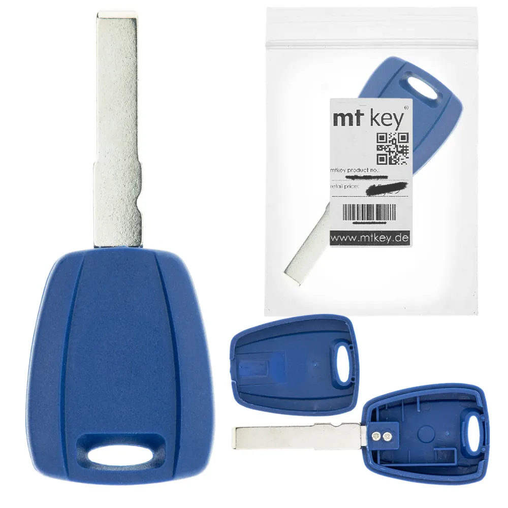 MT KEY Auto Ersatz Schlüssel SIP22 kompatibel mit FORD KA II RU8 FIAT DOBLO I II 223 PANDA II GRANDE PUNTO EVO 500 500L FI...