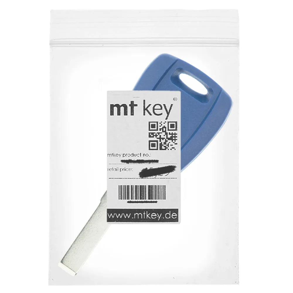 MT KEY Auto Ersatz Schlüssel SIP22 kompatibel mit FORD KA II RU8 FIAT DOBLO I II 223 PANDA II GRANDE PUNTO EVO 500 500L FI...