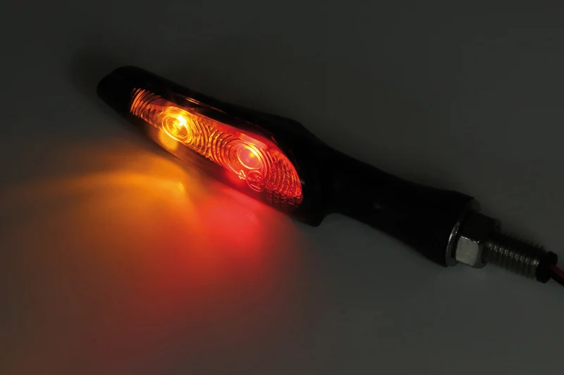 KOSO LED-Rücklicht/Blinker INFINITY, schwarz, getöntes Glas