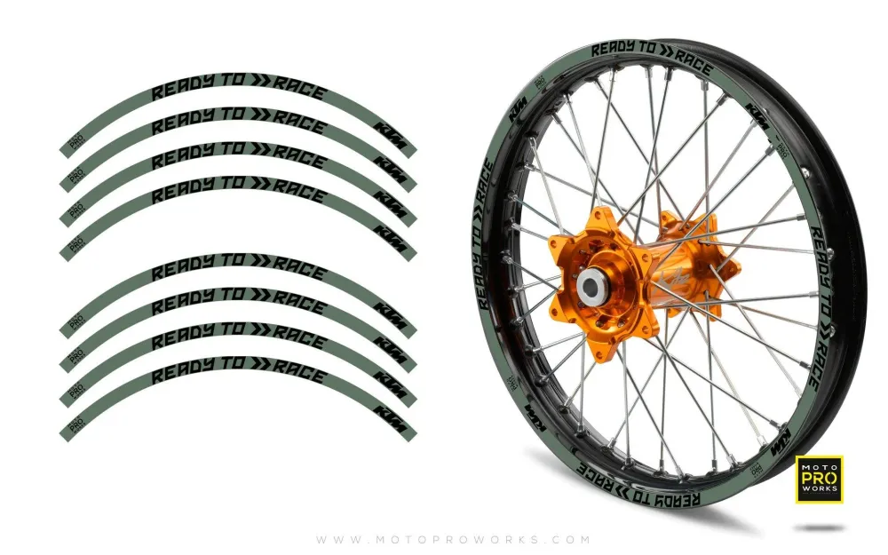 Felgenstreifen - KTM "Ready To Race" (Moos)