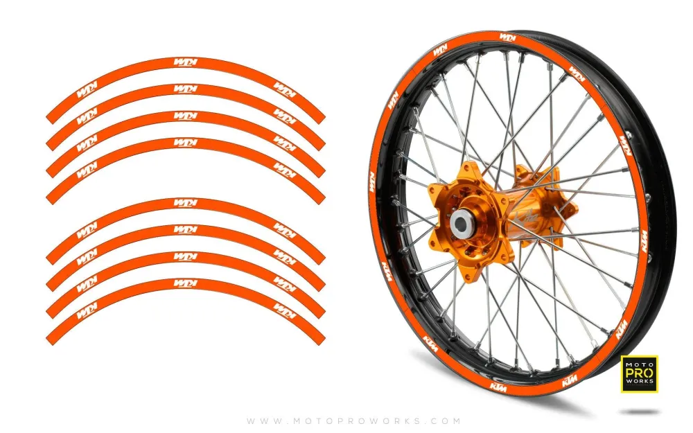 Felgenstreifen - "SOLID" KTM (orange)