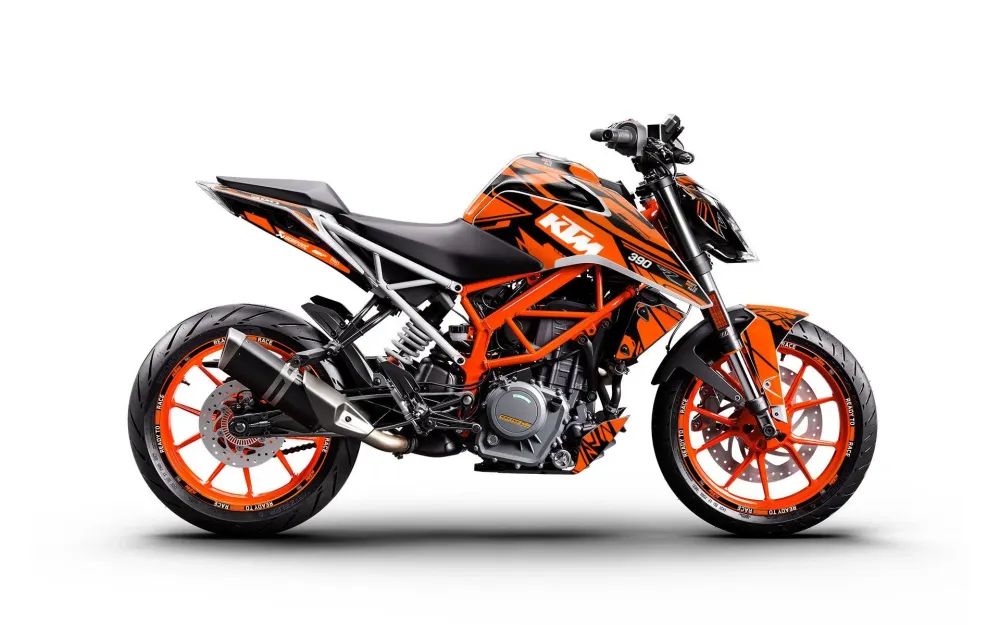 KTM 200 Duke DEKOR - "Pulse" (Schwarz/Orange)
