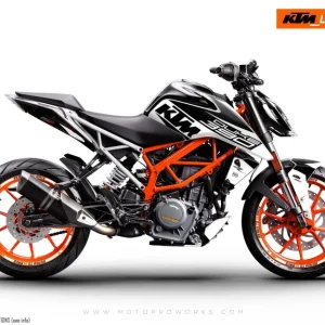 KTM 250 Duke DEKOR - "Torque" (Weiß/Schwarz)