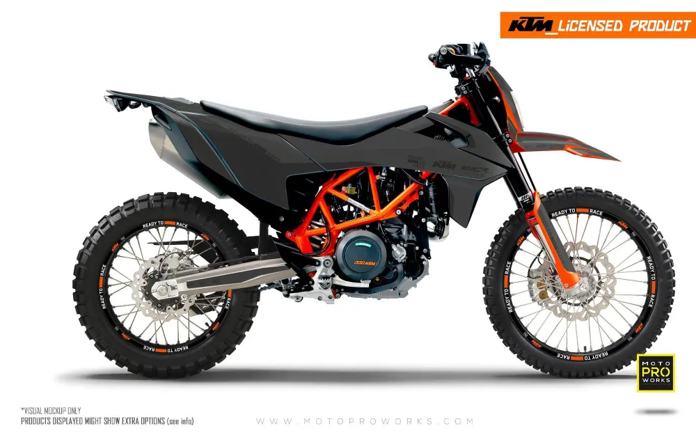 KTM 690 Enduro DEKOR - "Fade" (Grau)