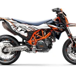KTM 690 Enduro DEKOR - "Quickshift" (Schwarz/Weiß)
