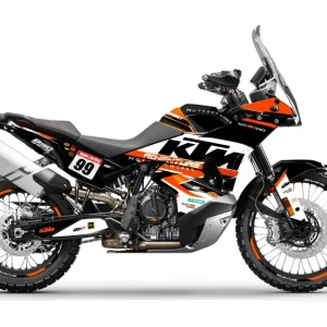 KTM 790/890 Adventure R/S 2023 DEKOR - "Atlantic" (Weiß/Schwarz/Orange)
