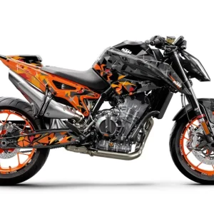 KTM 790/890 Duke DEKOR - "Flake" (Schwarz/Orange)