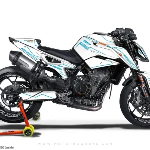 KTM 790/890 Duke DEKOR - "Vessel" (Weiß/Blau)