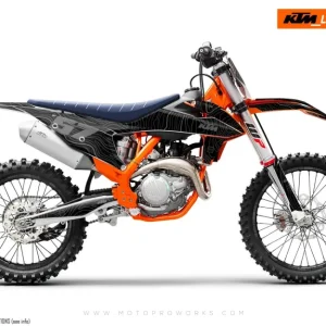 KTM XC / XC-F / XC-W DEKOR - "Topography" (Schwarz)