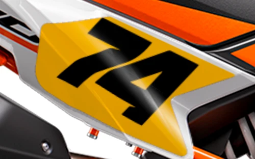 Nummernschild-Aufkleberset - KTM 890 SMT