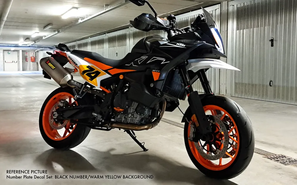 Nummernschild-Aufkleberset - KTM 890 SMT