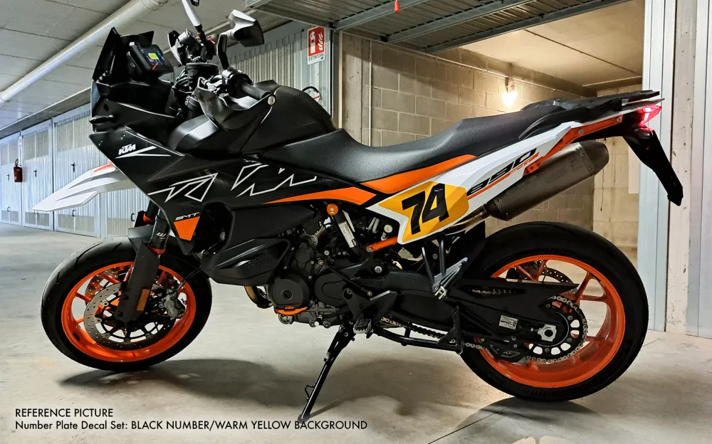 Nummernschild-Aufkleberset - KTM 890 SMT