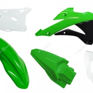 Kunststoff-Kit Racetech Originalfarbe 2014 grün/weiß Kawasaki KX85