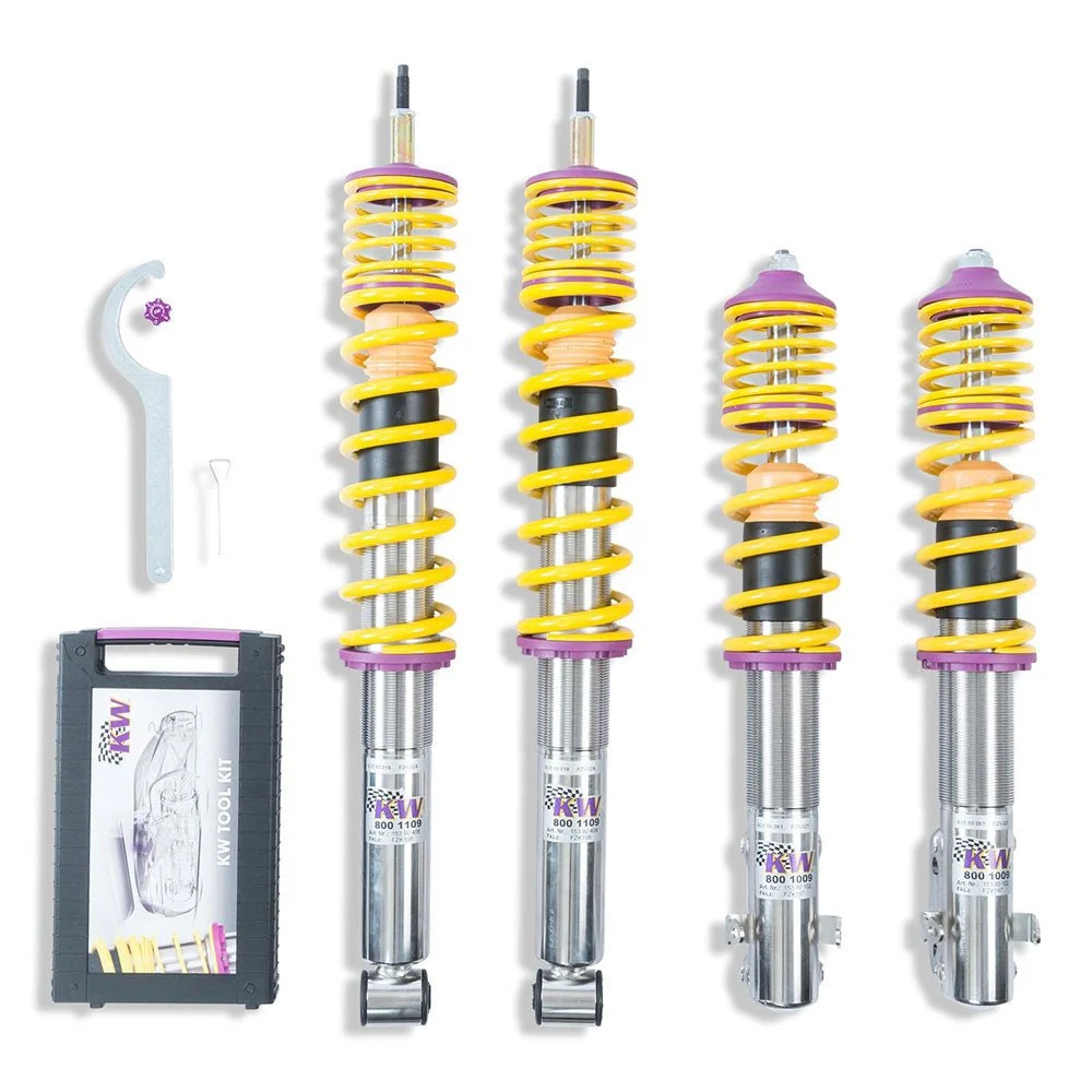 KW SUSPENSIONS Gewindefahrwerk V2 inox passend für Smart Fortwo Coupe 451 (mit TÜV)