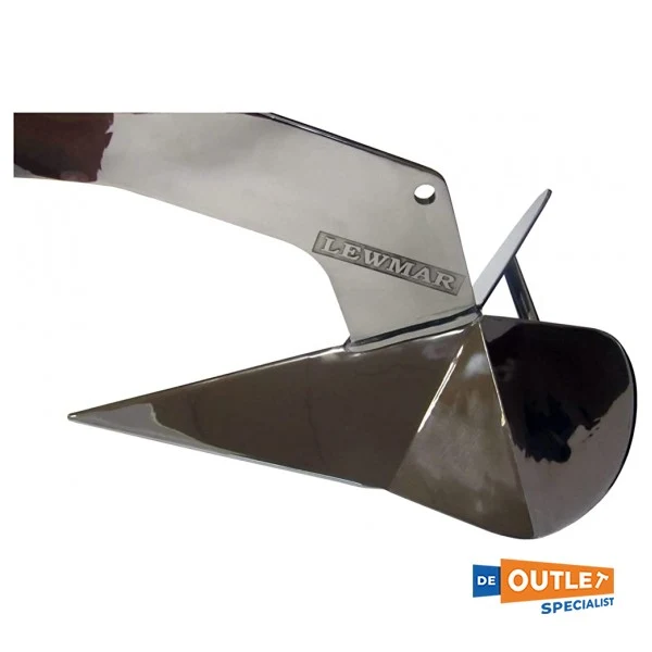 Lewmar DTX Deltaanker aus Edelstahl 40 KG / 88 lb - 0057240