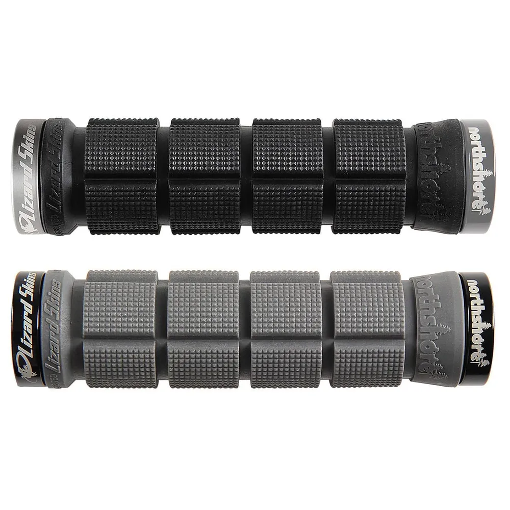 LIZARD SKINS NORTHSHORE Lock-On Grips Schwarz/Silber