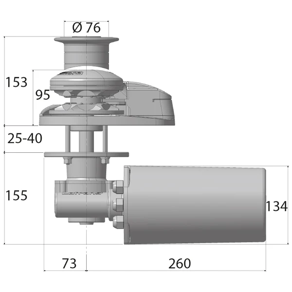 Lofrans, X2 Winde 12V 1000W, 8mm Kette - 14mm Seil, 1000kg Max Pull, IP67
