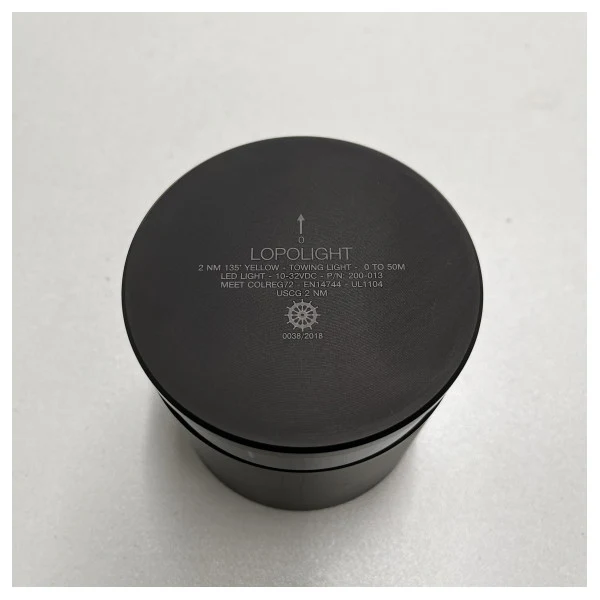 LOPOLIGHT TOWING Black Aluminium Professionelles Navigationslicht - 200-013 Pro