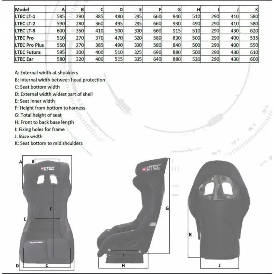 LTEC - LT-1 FIA Stoel