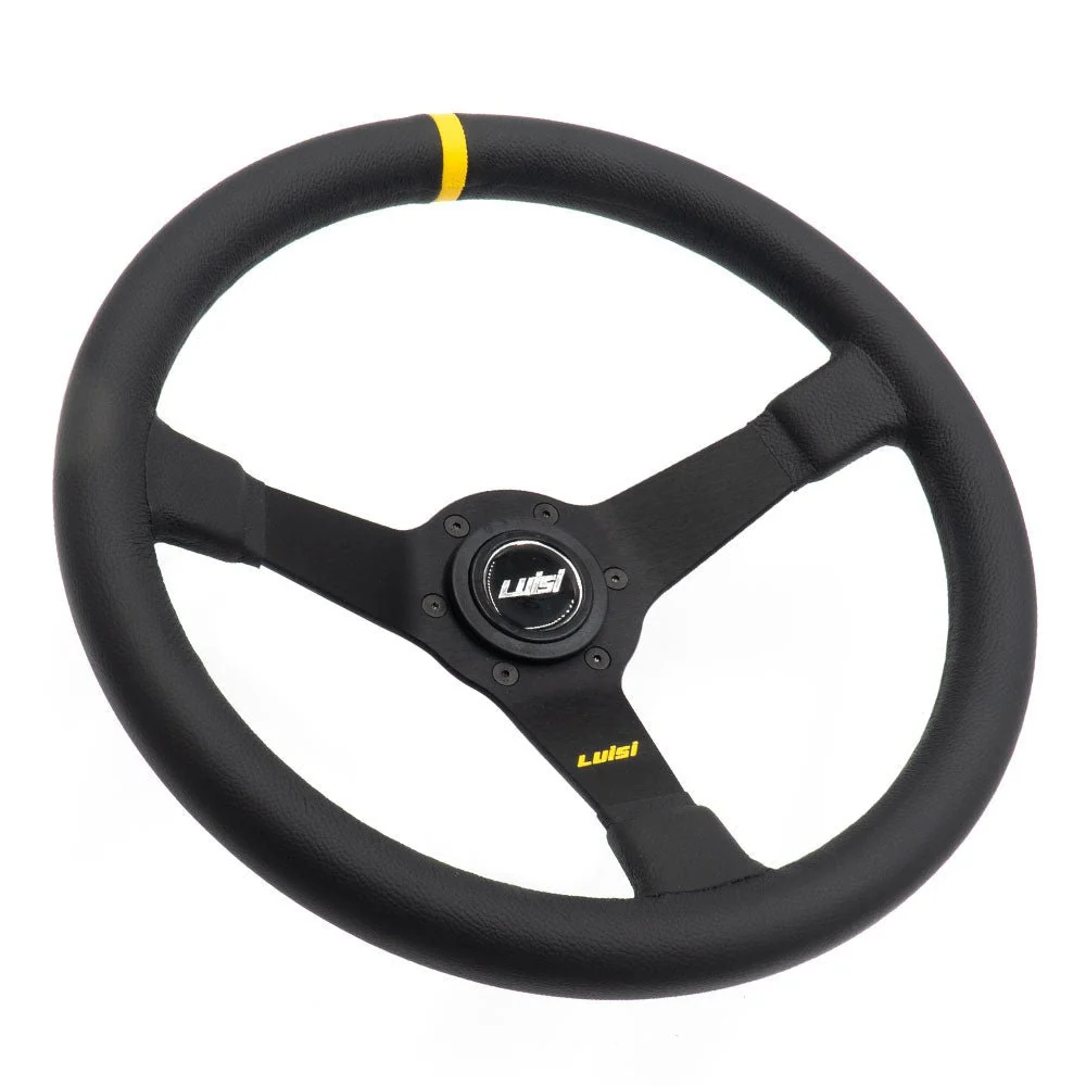 LUISI Mirage Race Sportlenkrad Leder Komplettset passend für VW Jetta 08/1982-1992 (geschüsselt / mit TÜV)