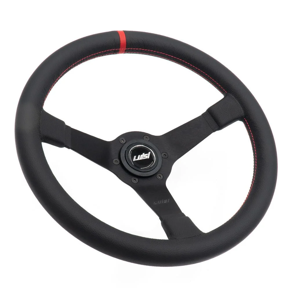 LUISI Mirage Race Sportlenkrad Leder Komplettset passend für VW Jetta 08/1982-1992 (geschüsselt / mit TÜV)