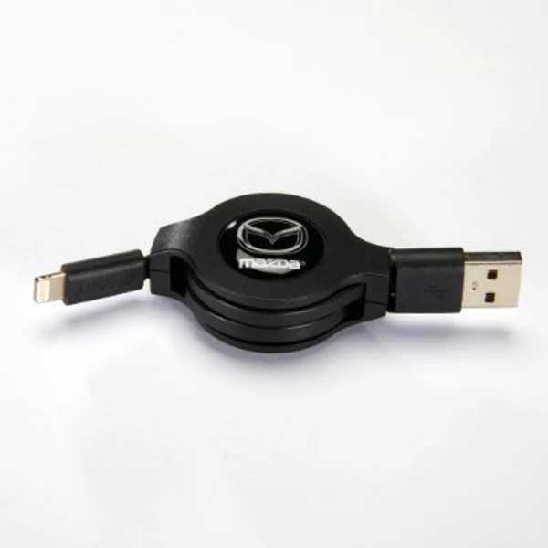 Mazda CX-5 KF 2017-2020 Selbstaufwickelndes Lade- und Sync-Kabel mit Lightning®-Connector 4100-78-334