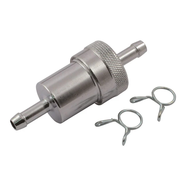 Chrom-Aluminium-Kraftstofffilter, 5/16 Zoll für Harley-Davidson MCS