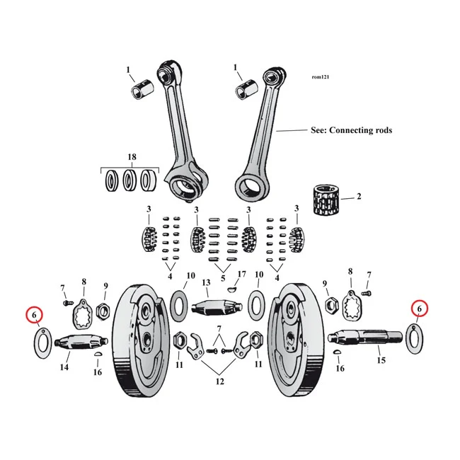 Schwungradscheibe Sv, .086 Zoll (AUSSEN) für Harley-Davidson MCS