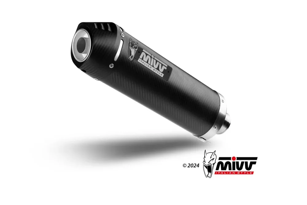 MIVV Oval Auspuff Carbon passend für MOTO GUZZI V85 TT 2019-2024