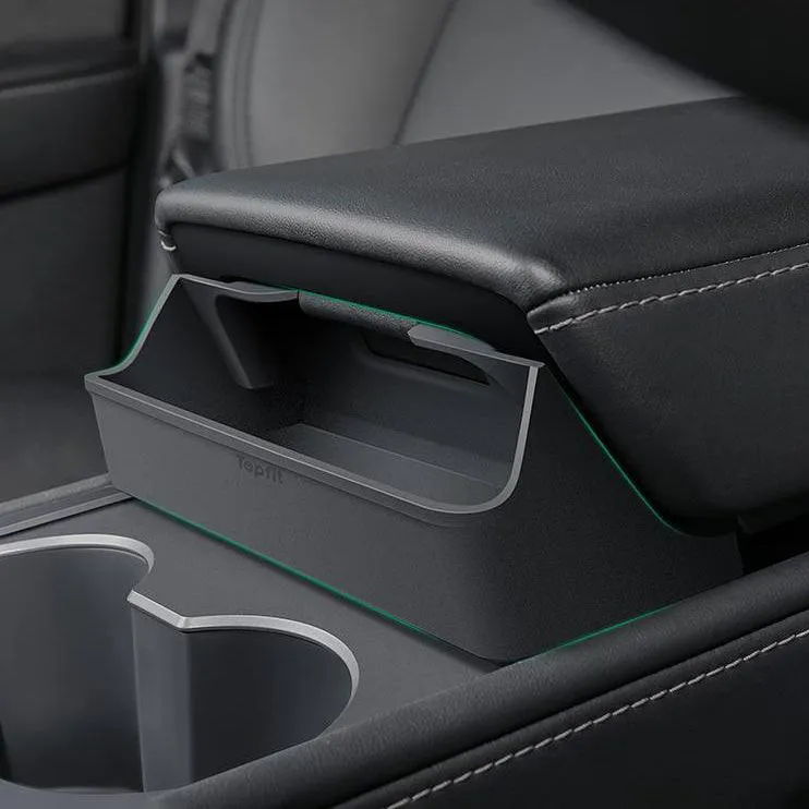Model 3/Y Mittelkonsolen-Armlehnen-Brillenbox für Tesla (2021–2023).