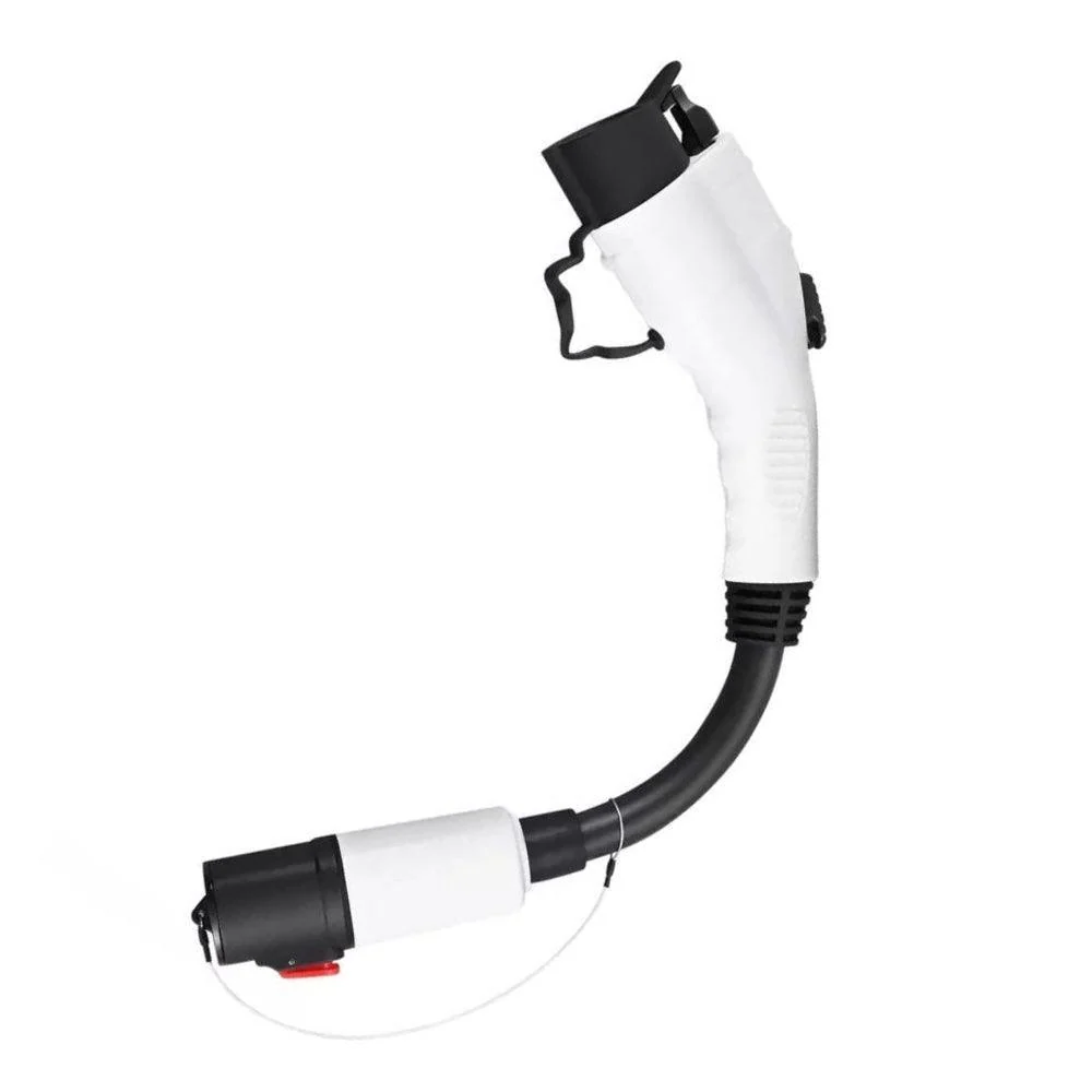 Model S/X/3/Y auf J1772 Adapter-Ladegerät, 60 Ampere / 250 V AC max., für Level 1 - Level 2 Laden, IP44 wetterfest für Tesla