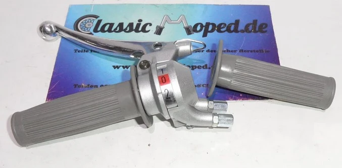 Mofa Moped 2 Gang Schaltgriff silber Hercules MP Kreidler DKW NEU