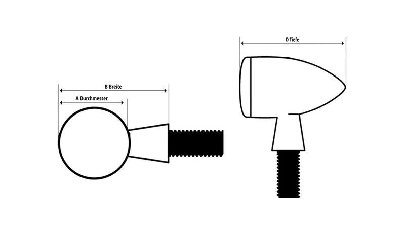 MOTOGADGET Lenkerendenblinker mo.Blaze DISC, links, poliert