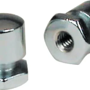 Mustang Solo Mounting Nuts (Pair) - Chrome