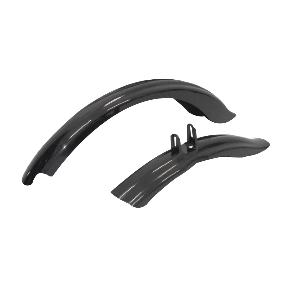 Junior-Kotflügel 14" MTB Schwarz/Weiß (Paar) MVTEK