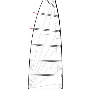 Nacra 5.7 Mylar-Katamaran-Großsegel