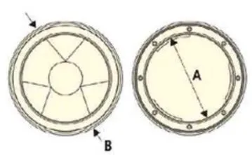 Nuova Rade, Inspektionsluke, Schwarz, Ø104/143mm