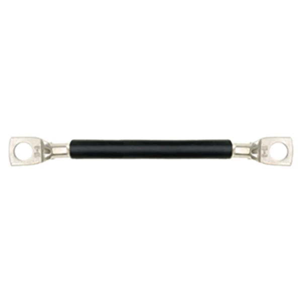 Oceanflex, Batteriekabel verzinnt mit Kabelschuhen, schwarz, 25mm²/0.5m