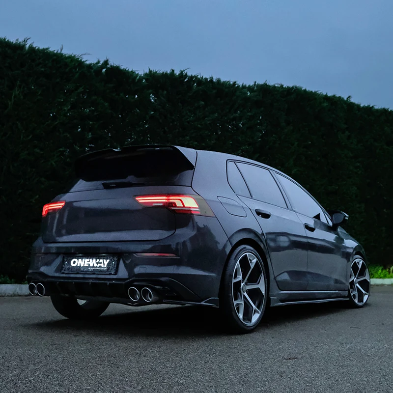 Oneway Rear Diffuser suitable Volkswagen Golf VIII HB 3/5-doors 2020-2024 & FL 2024- excl. GTi/GTD/GTE/R/R-Line - Gloss black
