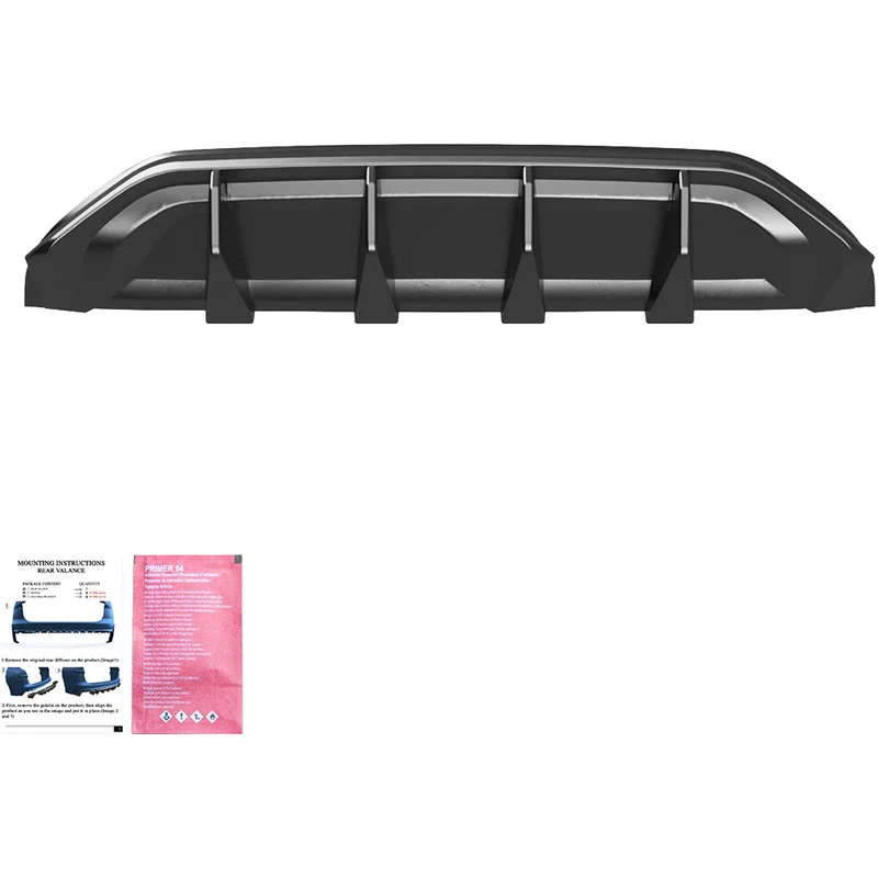 Oneway Rear Diffuser suitable Volkswagen Tayron (R41) 2024- - Gloss black