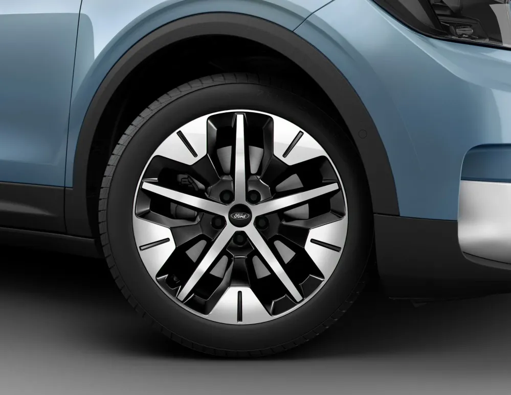 Original Ford Elec.Explorer Alufelge 19" vorn, 5SpeichenDesign,Black&Bright