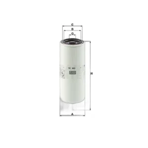 Original MANN-FILTER Kraftstoffwechselfilter WK 965 x