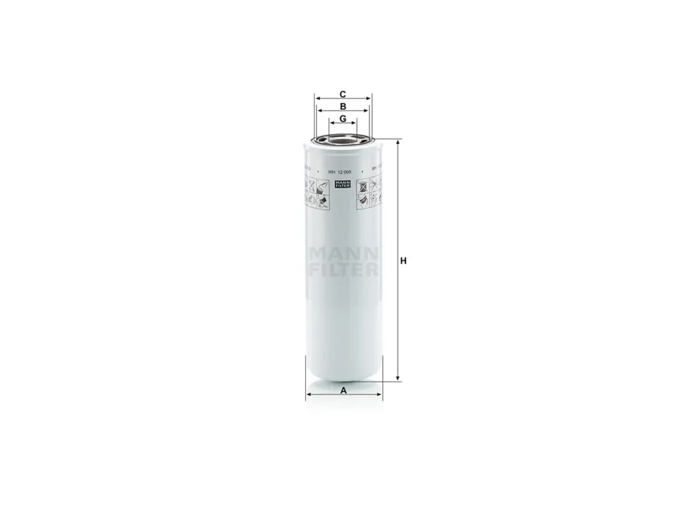 Original MANN-FILTER Wechselfilter WH 12 005