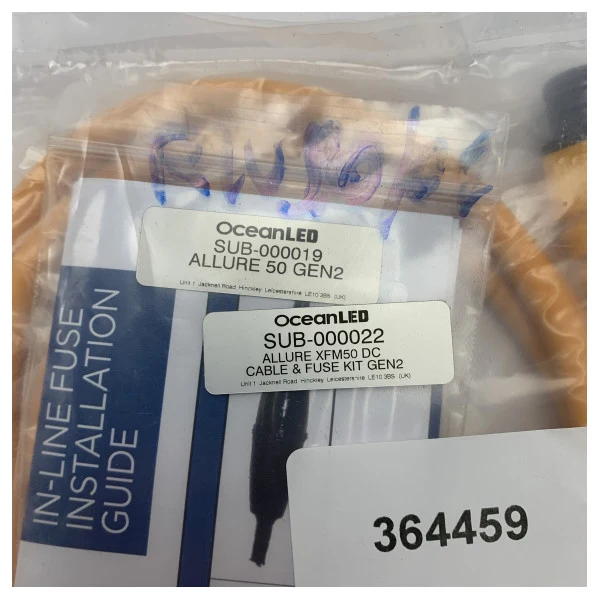 Ozeanuliertes Allure XFM50 Kabel- und Sicherungskit - Sub -000022