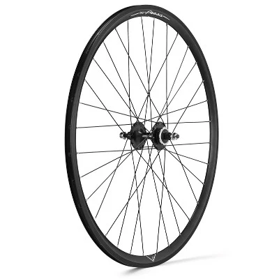 Paar schwarze Flipflop-Laufräder Fahrrad Fixie 28 X-Press Miche