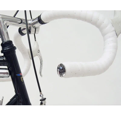 Paar verchromte Fahrradlenkerstopfen mit 20-23,5 mm Durchmesser