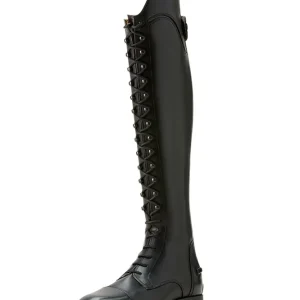 Palisade Lace Damen hohe Reitstiefel mit Schnürung Black 40 Regular X-Slim