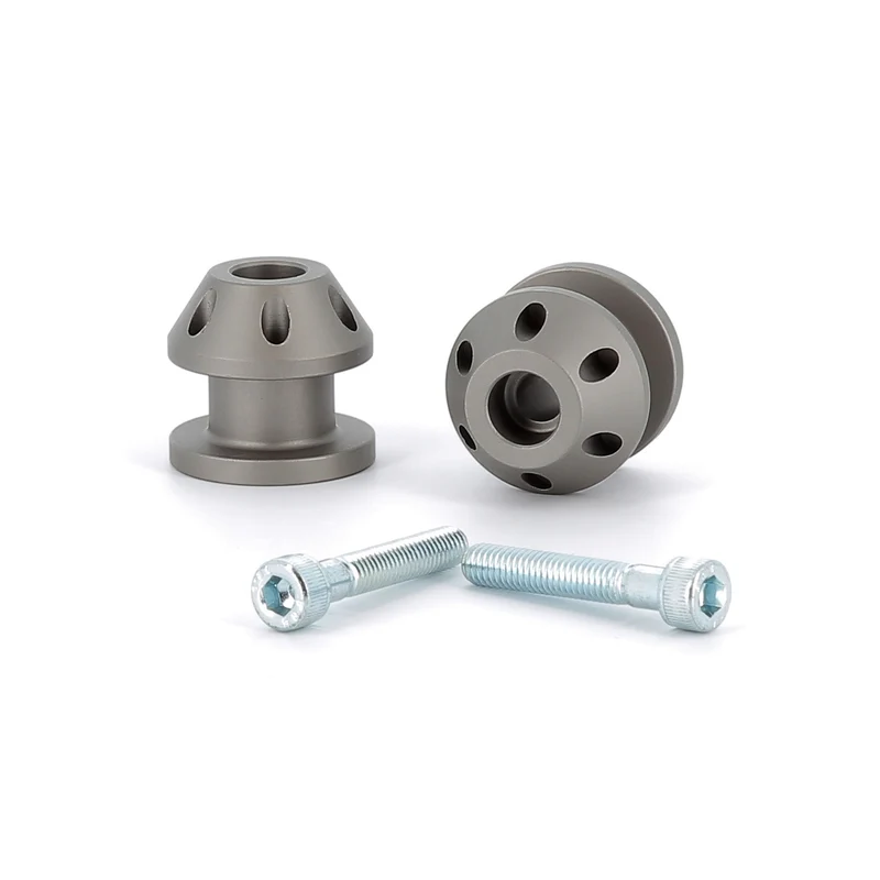 V PARTS Ständeraufnahmen M6 x 1 Alu Titan-Look