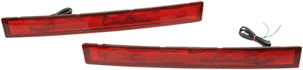 PARTS UNLIMITED SATTELTASCHEN-SEITENLICHT-SET LINSEN-KIT ROT F/DS280821